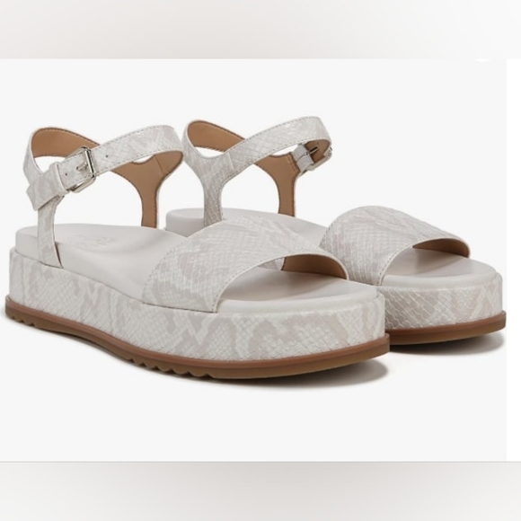 Naturalizer Shoes - Naturalizer Women's Zane Ankle Strap Platform Casual Sandal/ beige snake